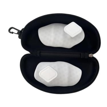 Imagem de oshhni Alças antiderrapantes para levantamento de peso, proteção para as, luvas leves para proteção mãos, protetores para barras de halteres, Branco