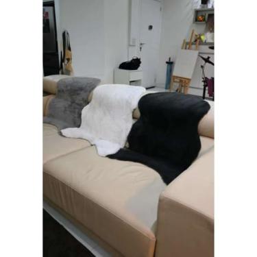 Imagem de Tapete Peludo 60x90cm - Tapete Pelego para Decoração de Quarto e Sala com Toque Macio(Cor Aleatorias)