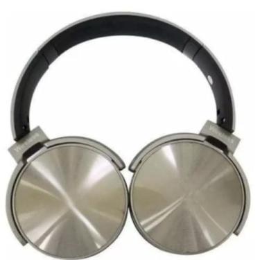 Imagem de Fone de Ouvido Bluetooth Sem Fio com Graves Potentes, Entrada para Cartão, Rádio FM e Cabo P2 – Som Envolvente e Bateria de Longa Duração