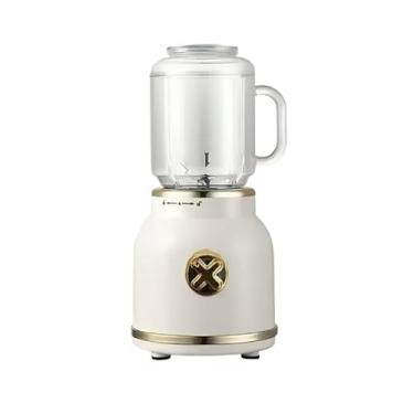 Imagem de Mini Liquidificador Portátil Copo Caneca 500ml e 450ml Com 10 Lâminas, Tampa, Canudo e Copo Recarregavel (BRANCO)