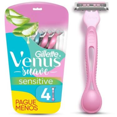 Imagem de Gillette Venus Aparelho de Depilação Descartável Suave Sensitive, 4 Unidades