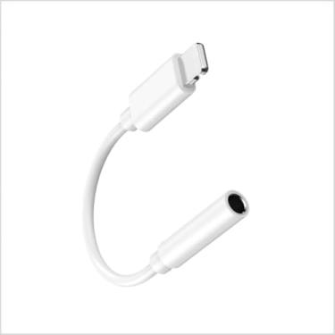 Imagem de Lig-ning a adaptador de conector de fone de ouvido de 3,5 mm, telefone para fone de ouvido/fone de ouvido de 3,5 mm adaptador conversor de áudio auxiliar cabo dongle, acessórios para conversor