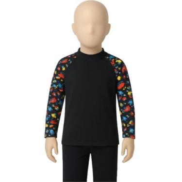 Imagem de Blusa Termica Infantil Básica WLS Modas Manga Longa Estampada Proteção