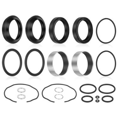 Imagem de JAVIK Kit de vedação contra poeira de bucha de óleo de garfo dianteiro para Suzuki GSX-R600 GSX-R750 2004-2005 O.E.M# 51153-27G00 51173-27G00