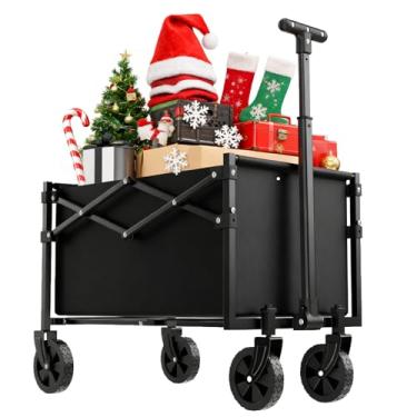 Imagem de RoveStep Vagão dobrável Lite – Carrinho utilitário leve, capacidade de 50 L, carga de 99 kg, dobra compacta, perfeito para praia, jardim, compras, atividades ao ar livre