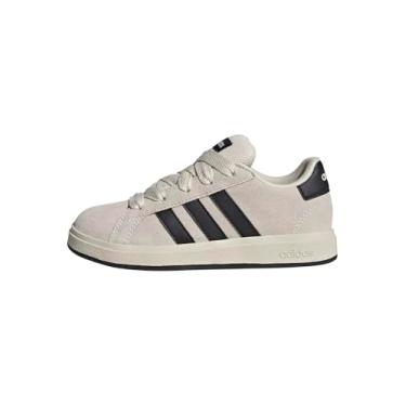Imagem de adidas Tênis infantil Grand Court 00s, Wonder Branco/Preto/Branco, 13.5 Little Kid