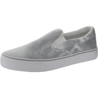 Imagem de Lugz Tênis feminino Clipper clássico sem cadarço, Cinza Multi/Branco, 37