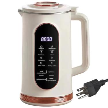 Imagem de Processador e mistura de alimentos, tela sensível ao toque, aço inoxidável, limpeza automática, mini máquina de leite de soja multifuncional para casa, espremedor de suco de 800 ml/27,05 Fl Oz, ótimo