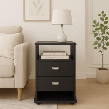 Imagem de Mesa Lateral Mdf Quarto Escritório Cabeceira Moderna