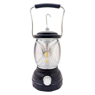 Imagem de Lampião LED Retrô, Luminária de Emergência Portátil, Preto, 22.5cm x 9cm, 2 Níveis de Intensidade, Bateria AAA, 130lm, com Cabo USB