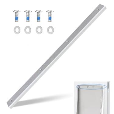 Imagem de 1 peça de suporte de substituição de aba de porta de cachorro de liga de alumínio médio compatível com abas de substituição de porta de cachorro PetSafe PAC11-11038 - fácil instalação com arruelas e