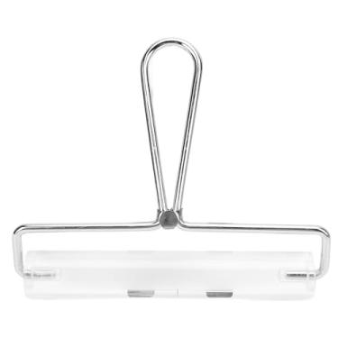 Imagem de Fockety Rolo Acrílico, Cabo de Aço Transparente Antiaderente Rolo de Argila Acrílica Brayer Liso e Aplicação Uniforme para Rolo de Argila para Projetos de Artesanato e Pintura