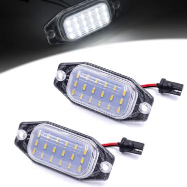 Imagem de Conjunto de luz de placa de licença de LED compatível com Toyota FJ Cruiser 2007-2014 e FJ80 Land Cruiser 1991-1997, substituição OEM 6000K Xenon branco kit de luzes LED sem erros