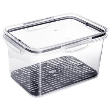 Imagem de Pote Hermético Ware 4L com Escorredor Super Vedação Plasútil, Pote Her