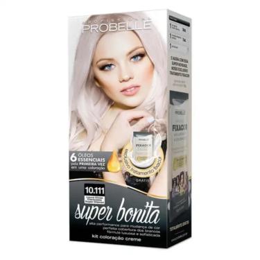 Imagem de Coloração 10.111 Louro Claríssimo Cinza Super Intenso Probelle 50G