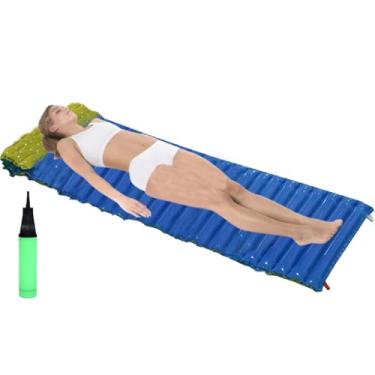 Imagem de Almofada de dormir inflável para camping, esteira de dormir inflável para camping | Tapete inflável para dormir | Colchão de ar inflável para acampamento, almofada de dormir para viagens em acampament