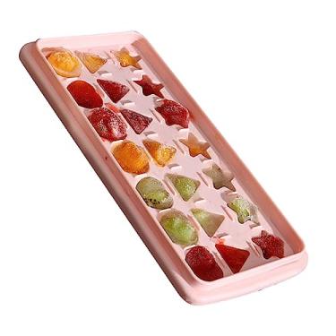 Imagem de Acouto Moldes de Gelo Caseiros Criativos - Bandeja de Gelo de Plástico Em Vários Formatos Fabricação de Sem Esforço, Design Empilhável e Material Seguro de Qualidade Alimentar - Bebidas Geladas