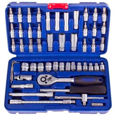 Imagem de Jogo Kit De Ferramentas Soquete Catraca Completa Com Maleta - Relet