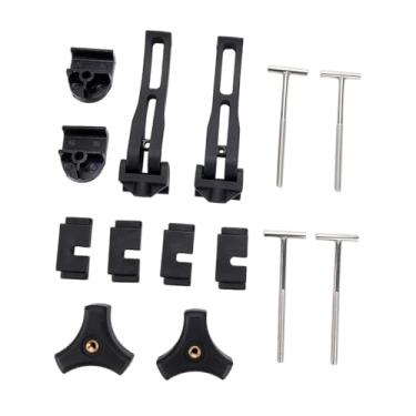 Imagem de Generic Fixador de cobertura de caçamba, acessório de alto desempenho, preto, fácil instalação, peça de reparo robusta, kit de montagem profissional e, 2 Partes