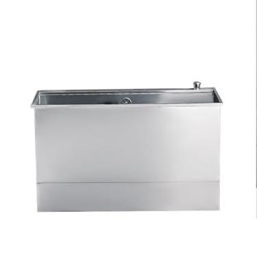 Imagem de TRGCJGH Pia utilitária de aço inoxidável, pia de esfregão de piso comercial, pia utilitária de acampamento, banheira de lavanderia para garagem, restaurante, cozinha, lavanderia (47 cm/18,5 pol.)