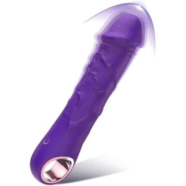 Imagem de Ferramenta estimulante clitioral máquina de empurrar Dilbo para mulheres brinquedo adulto realista viboators brinquedos bala casais mulher clitotial para homens feminino (roxo) 107ZD078 (Roxo)