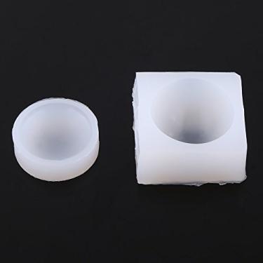 Imagem de Zerodis 5 Peças de Moldes Redondos de Silicone, Moldes Criativos de Resina Epóxi DIY para Fazer Joias, Conjunto de Moldes de Silicone Cabochão Meio Redondo para Criar Vários Formatos e