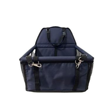 Imagem de Cadeirinha Cadeira Assento Pet de Carro para Cães Cachorro, gatos- Transporte(AZUL MARINHO)