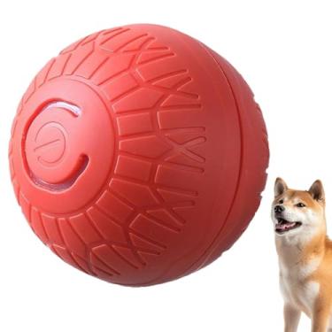 Imagem de Bola de pular para cães | Bolas de movimento automático para filhotes ativadas por toque, brinquedo eletrônico inteligente recarregável para filhotes pequenos, médios e grandes