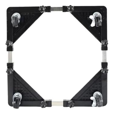 Imagem de Suporte com Rodinhas Ajustável para Geladeira, Fogão e Máquina de Lavar, Base Multifuncional