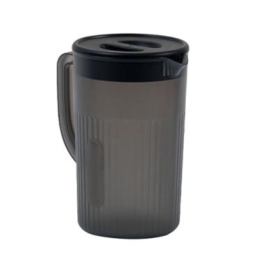 Imagem de Greensen Jarra de Água, 2,7L de Grande Capacidade Translúcida Em Plástico PP Com Tampa e Filtro Em Bico, para Armazenar Chá, Café, Suco e Água Gelada (Preto)