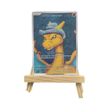 Imagem de Cartas Pokémon Do Museu Van Gogh, Pikachu Raro, Mew, Charizard, Eevee,