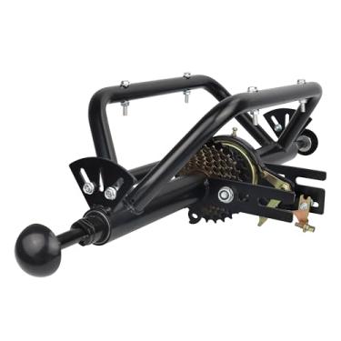 Imagem de FOMAS Eixo traseiro Trike, kit de conversão de triciclo de 7 velocidades, eixo de 15,8 mm (15,8 mm), moldura preta ou branca. Esta peça de triciclo é adequada para bicicleta ou motocicleta adulto