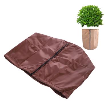 Imagem de Zopsc Capa de Proteção para Vasos de Plantas, Capas de Vasos de Plantas de 18 X 20 "para Proteção contra Congelamento No Inverno, Sacos de Cobertores de Gelo de Tecido Oxford Com Cordão (Castanho