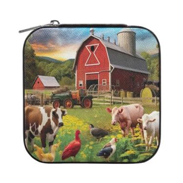 Imagem de Wassud Caixa de joias pequena de viagem para quintal, mini organizador portátil de couro PU, brincos quadrados de armazenamento, anéis, pulseiras, joias para mulheres, meninas, senhoras, noiva, preta