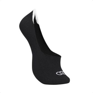 Imagem de Meia Masculina Adulta Olympikus Ultra Invisível Preta, Preto, 39/44