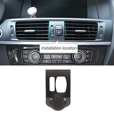 Imagem de CHEYA Suporte de navegação para celular de liga de alumínio de 3 cores para BMW X3 X4 F25 F26 2010-2016, console central de carro suporte de celular para saída de ar (preto)