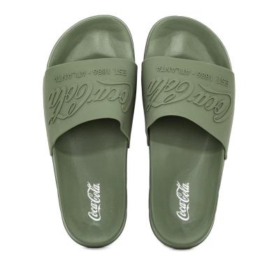 Imagem de Sandália Slide Masculina Coca Cola Groove Confortável Resistente Original 3919-Masculino