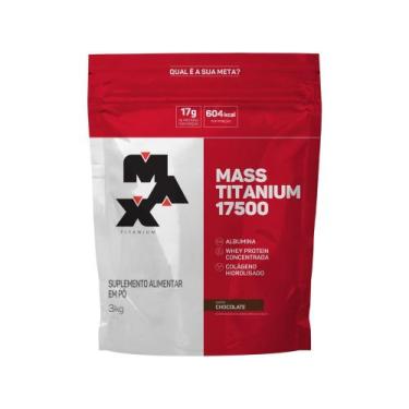 Imagem de Albumina Max Titanium Mass Titanium 17500 - em Pó 3kg Chocolate, Choco