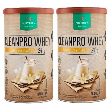Imagem de 2x Cleanpro Whey Baunilha - Nutrify 450g-Unissex