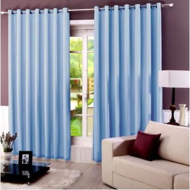 Imagem de Cortina 80% Blackout Sala Quarto Corta Luminosidade Proteção - Casa e 