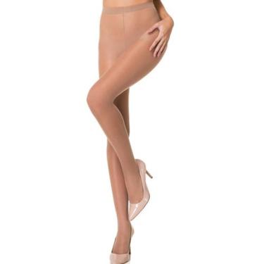 Imagem de Meia calça feminina trifil fio 15 com lycra adherence, Mel, G