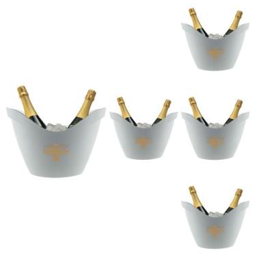 Imagem de Champanheira Acrílico 8L Boas Festas Acrílico Premium 5pçs - NEOPLAS, 