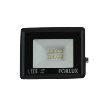 Imagem de Refletor Led 10w 3000k Bivolt - Corpo Alumínio - Vidro Temperado - Ip65 - Foxlux