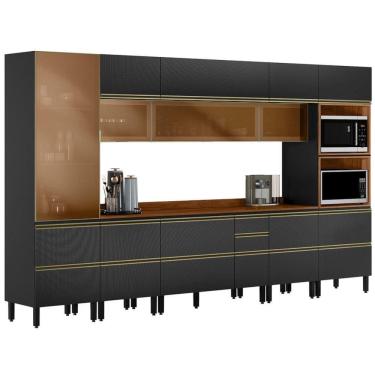 Imagem de Cozinha Modulada 8 Pecas 370 cm Vidro DP3701 Demartez