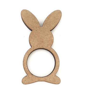 Imagem de Porta Guardanapos Coelho Páscoa Mdf kit com 6 unidades - Grafica Subli