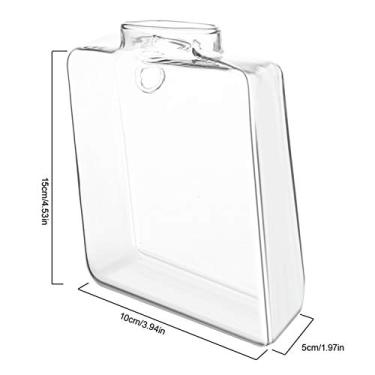 Imagem de SPYMINNPOO Decoração Resistente a Estilhaços de Vaso de Vidro Suspenso para Casa ou Escritório, Recipiente Hidropônico de Montagem Em Parede para Plantas Pequenas, Atmosfera de Vida Moderna,