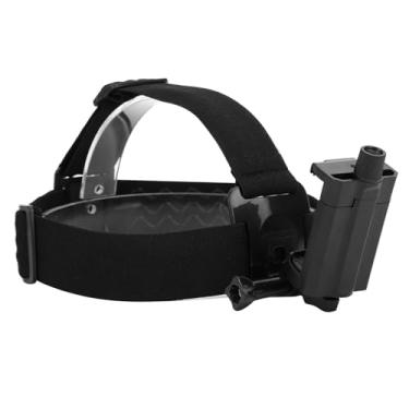 Imagem de GLOGLOW Outros Acessórios para Câmeras Esportivas Câmera de Ação, Suporte de Cabeça de Plástico Ajustável Compatível Com e Smartphones, Preto, Leve 136g, para Esqui, Ciclismo, Cabeça de Pesca