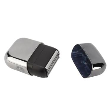 Imagem de Yinhing Aparador de Barba Elétrico Com Cabeças Flutuantes IPX7 Aparador de Barba Sem Fio para Homens Possui Capa Magnética Design Cinza para Cuidados Precisos e Uso Em Viagens Bateria Recarregável de íon de Lítio (Cinza)