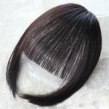 Imagem de Peruca lisa preta natural para mulheres - touca de peruca de cabelo sintético premium, design antiderrapante confortável para uso diário, festas e casamentos