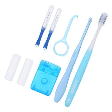 Imagem de Yinhing Kit de Cuidados Bucais Ortodônticos, Ferramentas Profissionais de Limpeza de Dentes para Usuários de Aparelhos Com Escovas Interdentais, Cera Ortodôntica, Plástico ABS